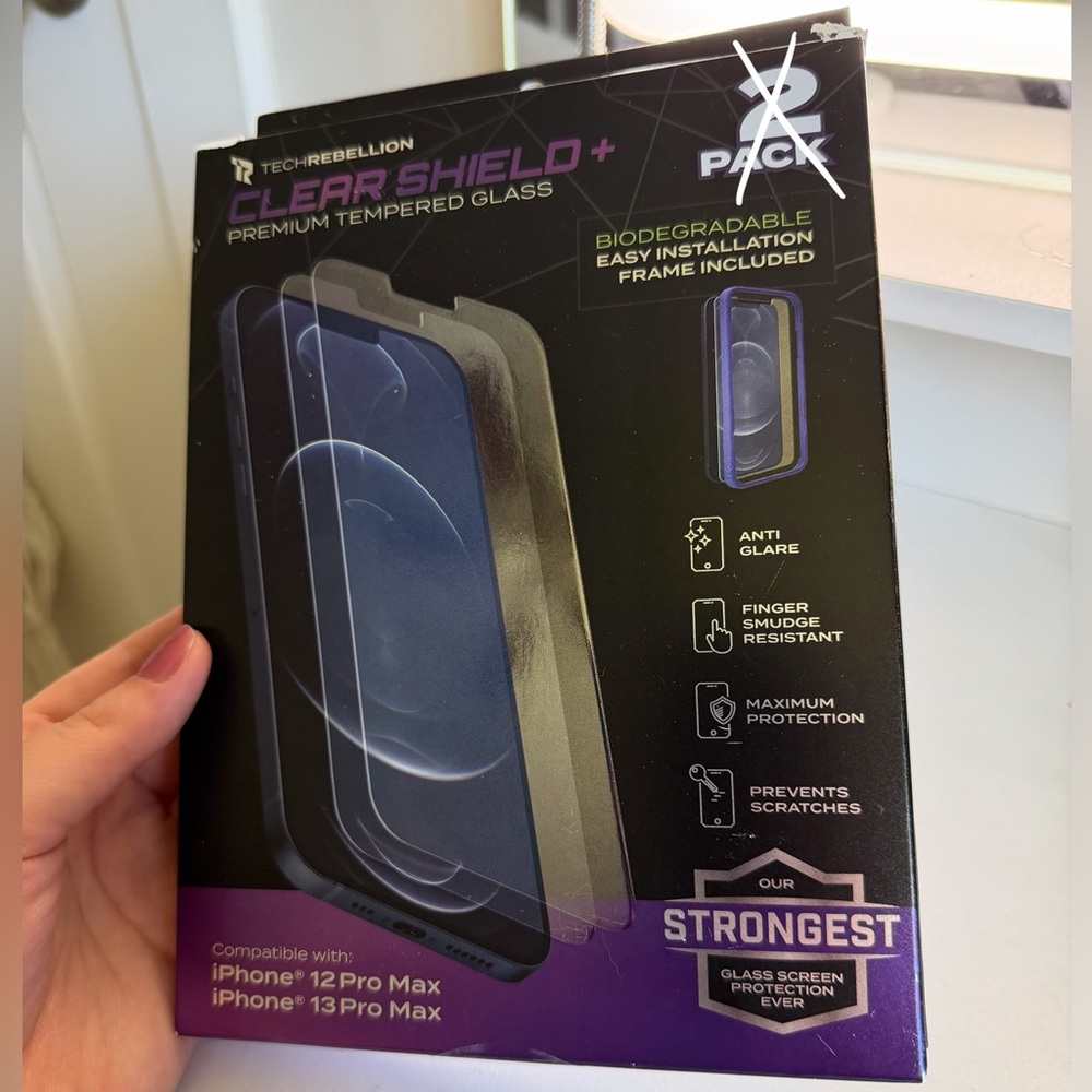 ONE Tech Rebellion Premium Tempered Glass Screen Protector—iPhone 12/13 Pro Max